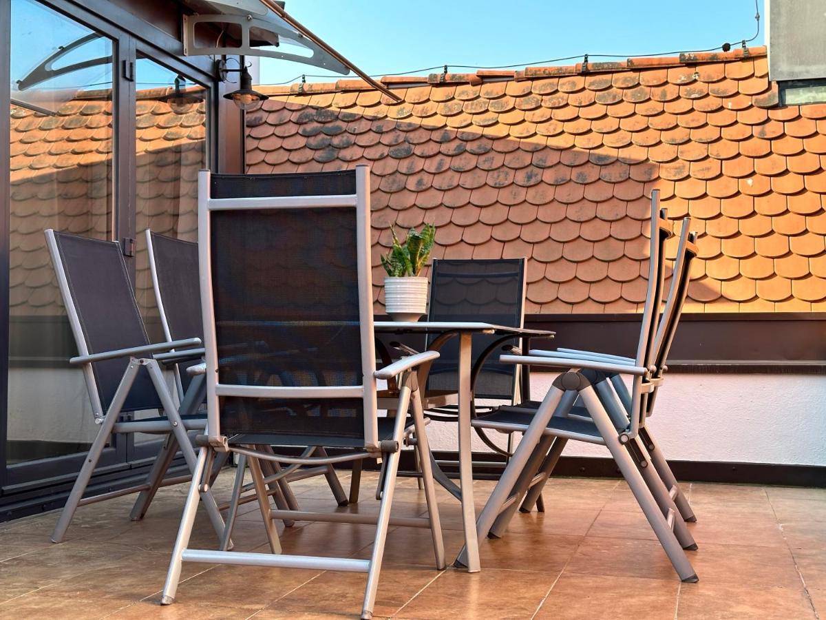 Amao-Green I 90Qm I Penthouse Maisonette Mit Rooftop I City Center I King-Size Betten 拉尔 外观 照片